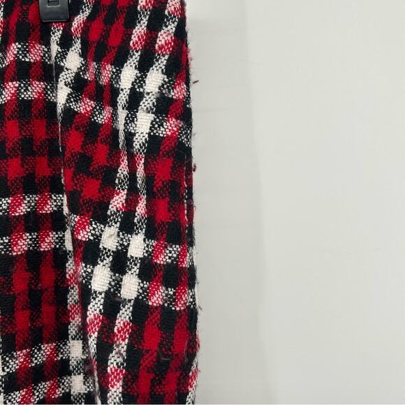 Talbots Red Plaid Fully Lined Skirt Size 12 - Picture 3 of 6